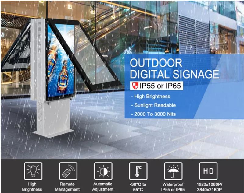 outdoor lcd totem