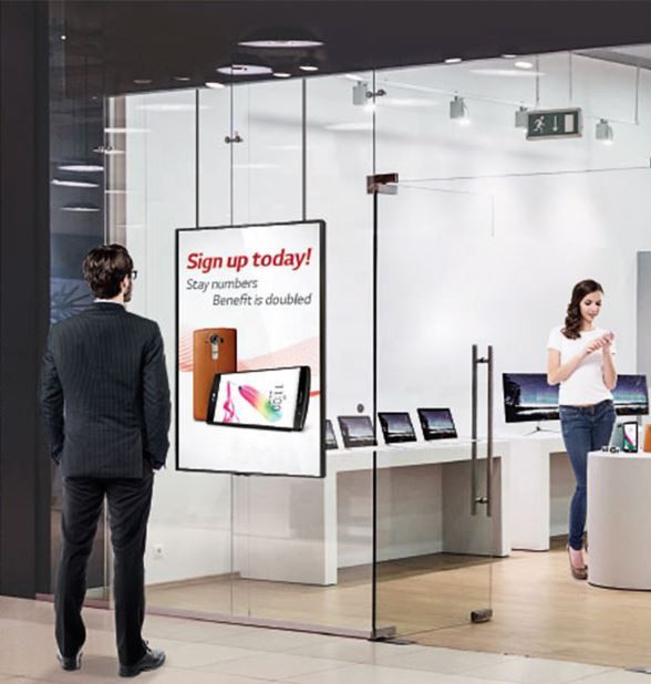 75 Inch Semi Outdoor Lcd display